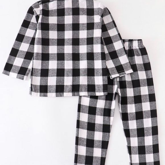 Basic Checkerboard Pajama Set - Picture 4 of 4